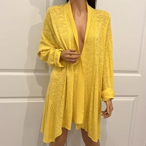 Splendid cotton knit duster wrap cardigan